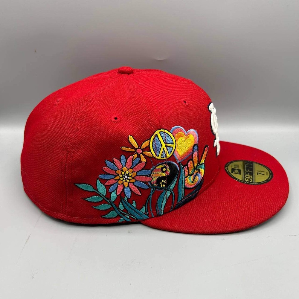 St. Louis Cardinals Hat Men 7 5/8 Champions Groovy 59Fifty New Era Fitted Cap - Picture 4 of 10